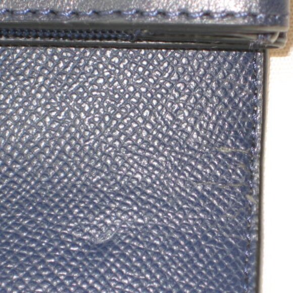 NWT Coach F53910 Envelope Wallet Navy Blue Quilted Leather $295 Imperfect As Is - Picture 11 of 13